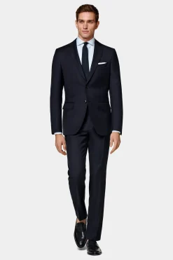 SUITSUPPLY Napoli Ganzjahresanzug Navy-Männlich Hochzeitsanzüge