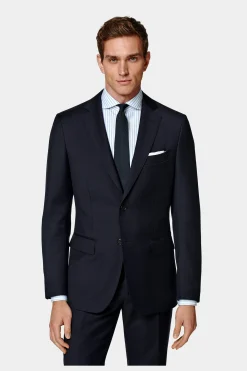 SUITSUPPLY Napoli Ganzjahresanzug Navy-Männlich Hochzeitsanzüge