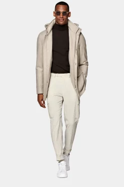 SUITSUPPLY Parka Hellbraun Gepolstert-Männlich Casual Jacken
