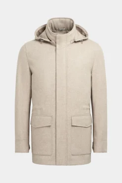 SUITSUPPLY Parka Hellbraun Gepolstert-Männlich Casual Jacken