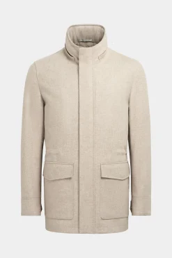 SUITSUPPLY Parka Hellbraun Gepolstert-Männlich Casual Jacken