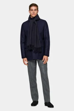 SUITSUPPLY Parka Navy Gepolstert-Männlich Casual Jacken