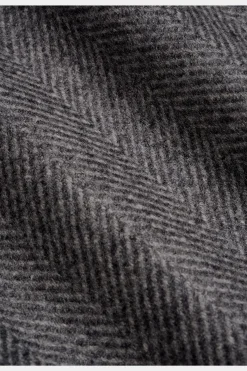 SUITSUPPLY Peacoat Hellgrau Fischgrät-Muster-Männlich Elegante Mäntel