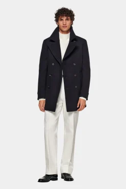 SUITSUPPLY Peacoat Navy-Männlich Elegante Mäntel