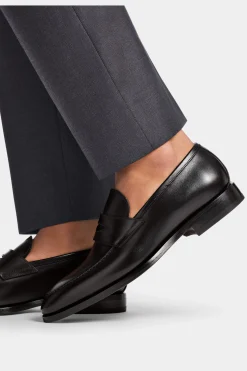 SUITSUPPLY Penny Loafer Schwarz-Männlich Loafers & Slipper