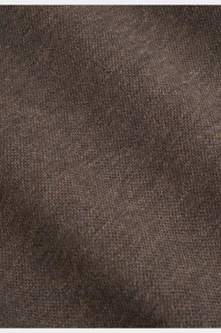 SUITSUPPLY Piquè-Popover Braun Extra Slim Fit-Männlich Casual Hemden
