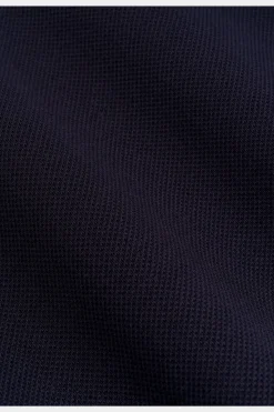 SUITSUPPLY Piqué-Popover Navy In Extra Slim Fit-Männlich Casual Hemden
