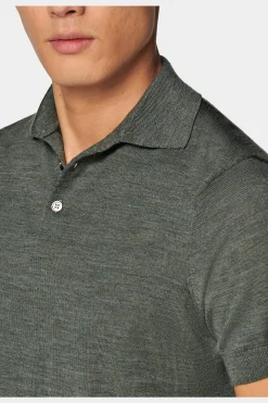 SUITSUPPLY Polo Shirt Grün-Männlich Poloshirts