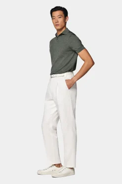 SUITSUPPLY Polo Shirt Grün-Männlich Poloshirts