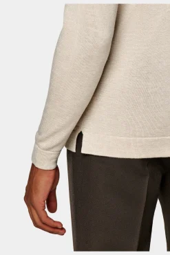 SUITSUPPLY Polo-Cardigan Hellbraun-Männlich Poloshirts