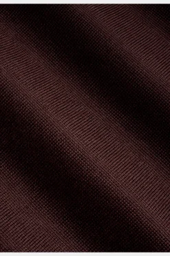 SUITSUPPLY Poloshirt Burgunderrot Langarm-Männlich Poloshirts