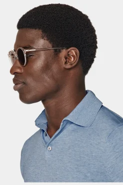 SUITSUPPLY Poloshirt Hellblau-Männlich Poloshirts