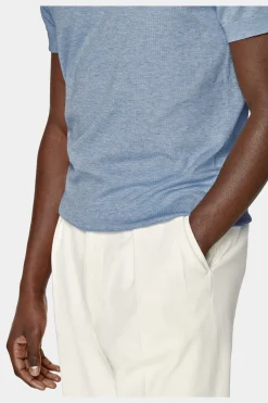 SUITSUPPLY Poloshirt Hellblau-Männlich Poloshirts
