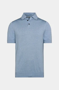 SUITSUPPLY Poloshirt Hellblau-Männlich Poloshirts