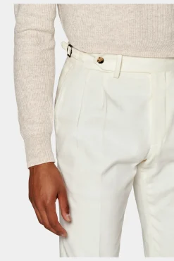 SUITSUPPLY Poloshirt Hellbraun Langarm Knopffrei-Männlich Poloshirts