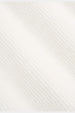 SUITSUPPLY Poloshirt Knopffrei Off-White Rippmuster-Männlich Poloshirts