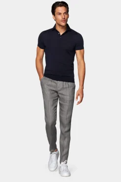 SUITSUPPLY Poloshirt Navy-Männlich Poloshirts