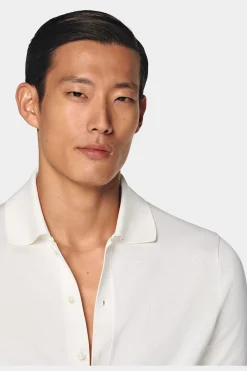 SUITSUPPLY Poloshirt Off-White-Männlich Poloshirts