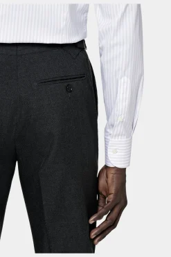 SUITSUPPLY Popeline Hemd Violett Gestreift Extra Slim Fit-Männlich Klassische Hemden