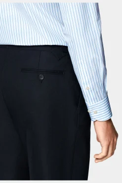 SUITSUPPLY Popeline-Hemd Blau Slim Fit-Männlich Klassische Hemden