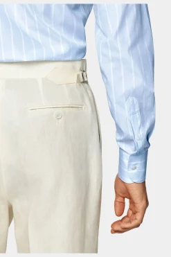 SUITSUPPLY Popeline-Hemd Blau Slim Fit-Männlich Klassische Hemden