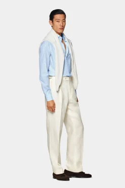 SUITSUPPLY Popeline-Hemd Blau Slim Fit-Männlich Klassische Hemden