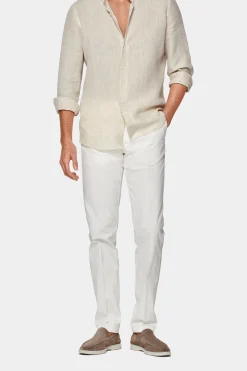 SUITSUPPLY Porto Chino Off-White-Männlich Jeans & Casual Hosen