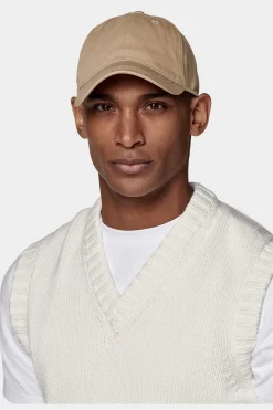 SUITSUPPLY Pullunder Off-White-Männlich V-Ausschnitt