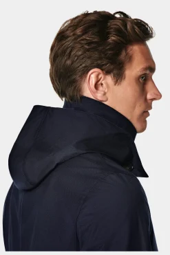 SUITSUPPLY Regenmantel Blau-Männlich Regenmäntel
