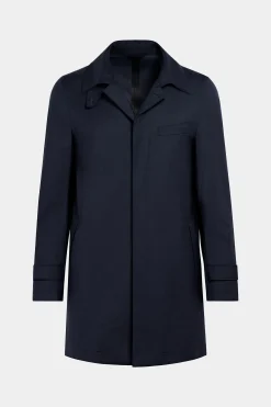 SUITSUPPLY Regenmantel Blau-Männlich Regenmäntel