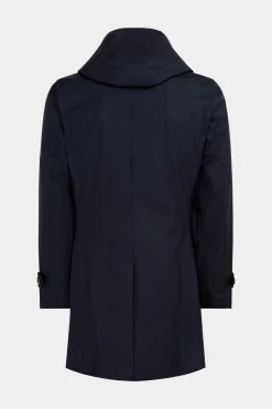 SUITSUPPLY Regenmantel Blau-Männlich Regenmäntel