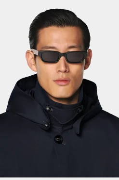SUITSUPPLY Regenmantel Navy-Männlich Wasserabweisende Mäntel