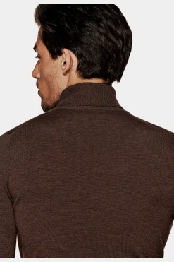 SUITSUPPLY Rollkragen Dunkelbraun-Männlich Rollkragen