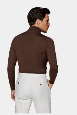 SUITSUPPLY Rollkragen Dunkelbraun-Männlich Rollkragen
