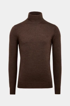 SUITSUPPLY Rollkragen Dunkelbraun-Männlich Rollkragen