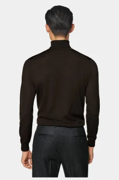 SUITSUPPLY Rollkragen Dunkelbraun-Männlich Rollkragen