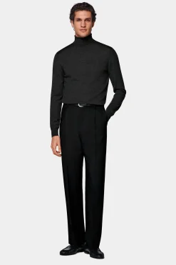 SUITSUPPLY Rollkragen Dunkelgrau-Männlich Rollkragen