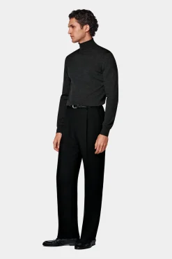 SUITSUPPLY Rollkragen Dunkelgrau-Männlich Rollkragen