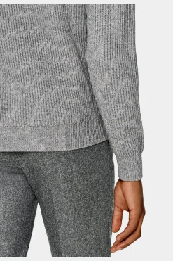 SUITSUPPLY Rollkragen Grau-Männlich Rollkragen