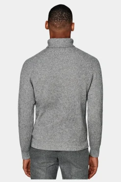 SUITSUPPLY Rollkragen Grau-Männlich Rollkragen