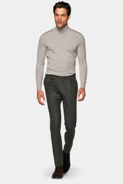 SUITSUPPLY Rollkragen Grau-Männlich Rollkragen