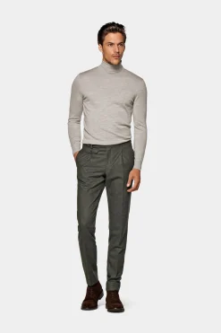 SUITSUPPLY Rollkragen Grau-Männlich Rollkragen