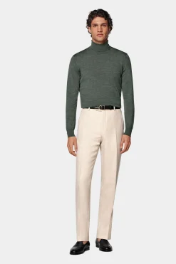 SUITSUPPLY Rollkragen Grün-Männlich Rollkragen