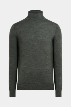 SUITSUPPLY Rollkragen Grün-Männlich Rollkragen