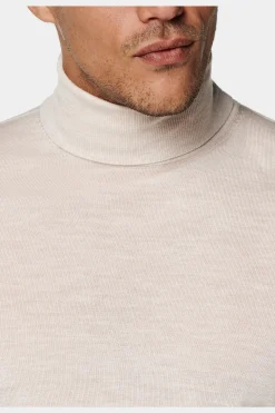 SUITSUPPLY Rollkragen Hellbraun-Männlich Rollkragen