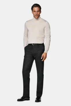 SUITSUPPLY Rollkragen Hellbraun-Männlich Rollkragen