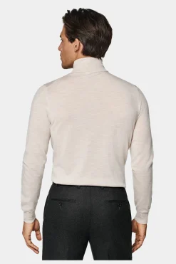 SUITSUPPLY Rollkragen Hellbraun-Männlich Rollkragen