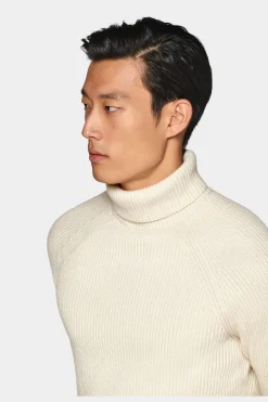 SUITSUPPLY Rollkragen Hellbraun-Männlich Rollkragen