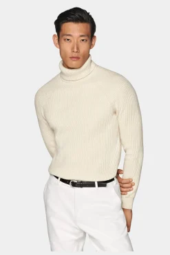 SUITSUPPLY Rollkragen Hellbraun-Männlich Rollkragen