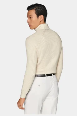 SUITSUPPLY Rollkragen Hellbraun-Männlich Rollkragen